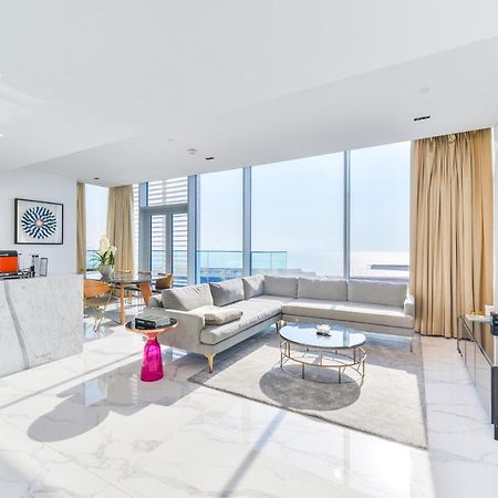 Luxe 3 Bedroom Oceanfront Apartment In The Heart Of Bluewaters Island Dubaj Zewnętrze zdjęcie